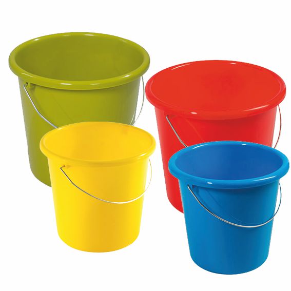 Haushaltseimer 2 Größen, 4 Farben